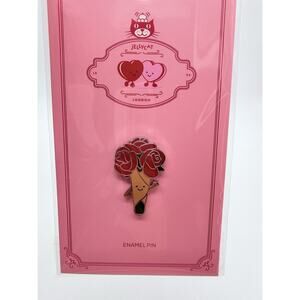 Jellycat Enamel Pin 2026 Amuseables ROSE BOUQUET Perks Exclusive NWT